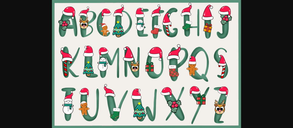 Christmas Cute Font Poster 4