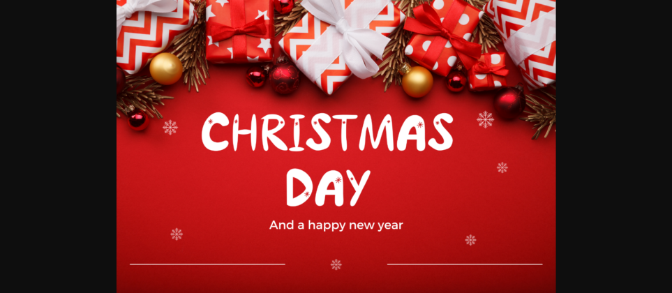 Christmas Day Font Poster 3