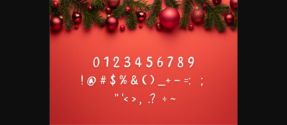 Christmas Day Font Poster 11