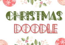 Christmas Doodle Font Poster 1