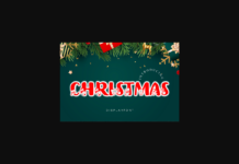 Christmas Font Poster 1