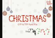 Christmas Font Poster 1