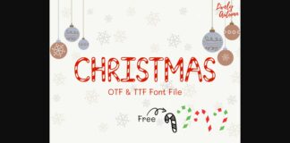 Christmas Font Poster 1