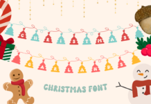 Christmas Garlands Font Poster 1