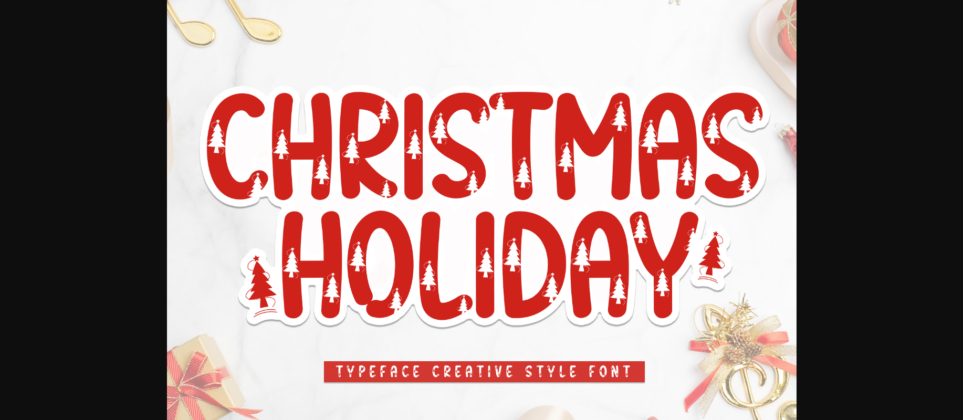 Christmas Holiday Font Poster 3