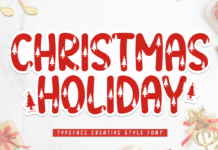 Christmas Holiday Font Poster 1