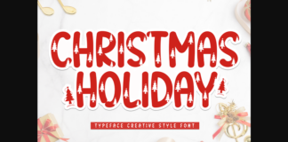 Christmas Holiday Font Poster 1