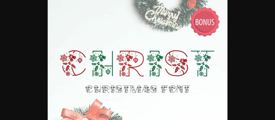 Christmas Joy Font Poster 3
