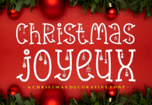 Christmas Joyeux Font Poster 1