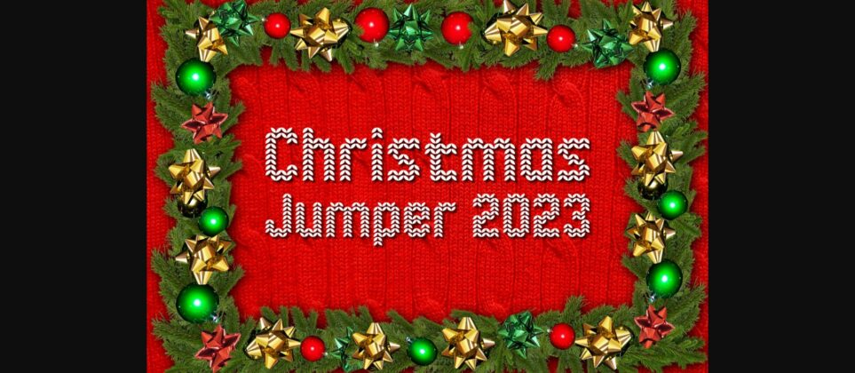 Christmas Jumper 2023 Font Poster 3