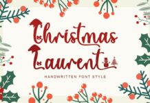 Christmas Laurent Font Poster 1