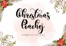 Christmas Peachy Font Poster 1