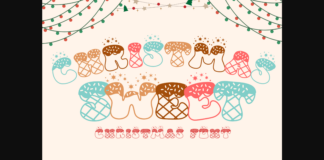 Christmas Sweet Font Poster 1