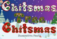 Christmas Tree Font Poster 1