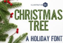 Christmas Tree Font Poster 1