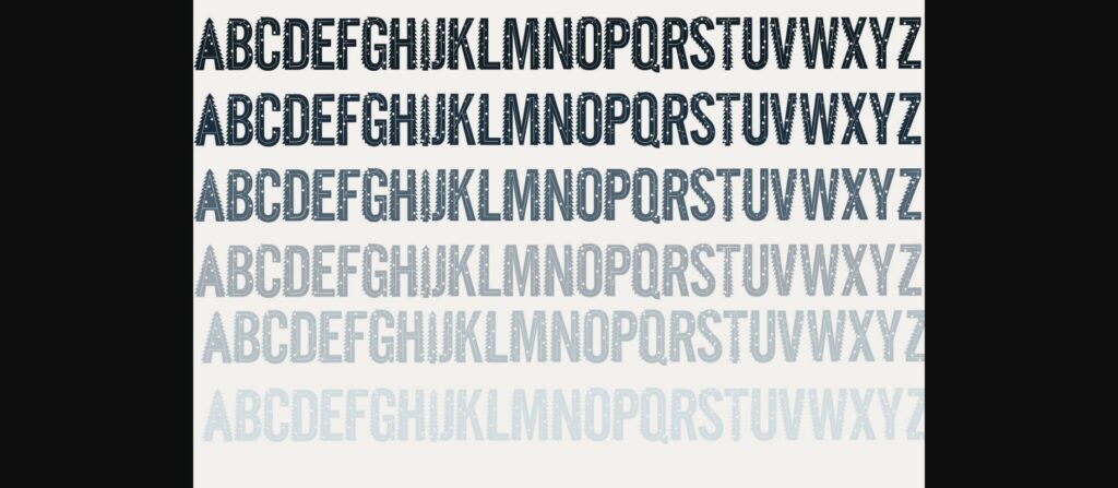Christmas Tree Font Poster 6