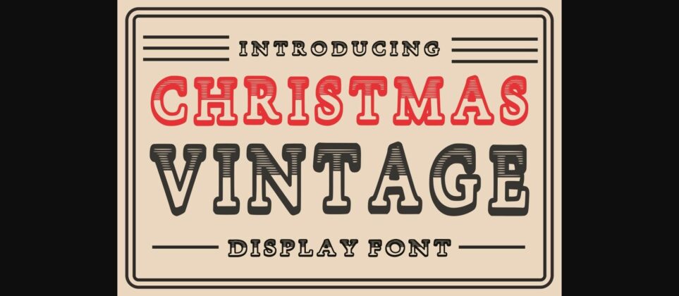 Christmas Vintage Font Poster 3