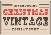 Christmas Vintage Font Poster 1