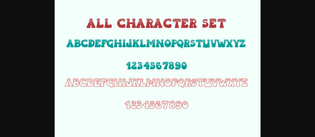 Christmas Wink Font Poster 9