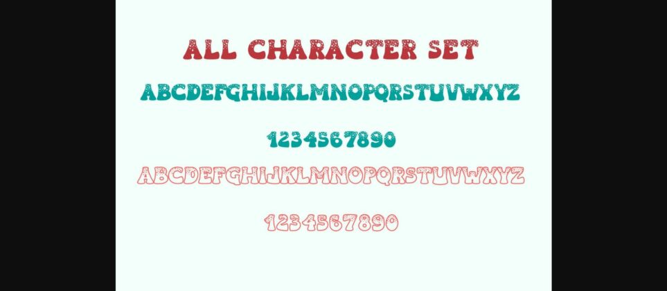 Christmas Wink Font Poster 9