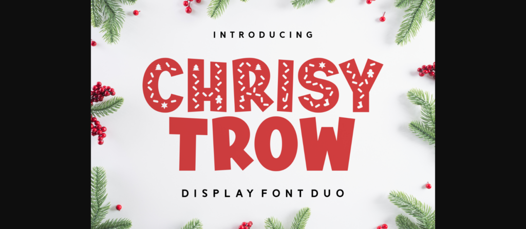 Chrisy Trow Font Poster 1