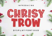Chrisy Trow Font Poster 1