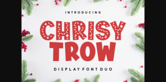 Chrisy Trow Font Poster 1