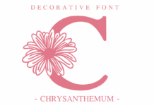 Chrysanthemum Font Poster 1