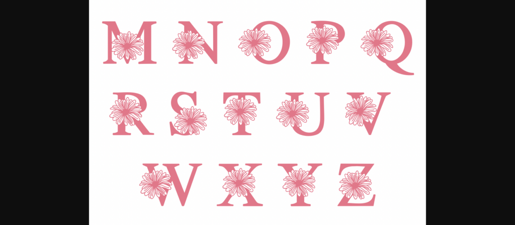 Chrysanthemum Font Poster 5