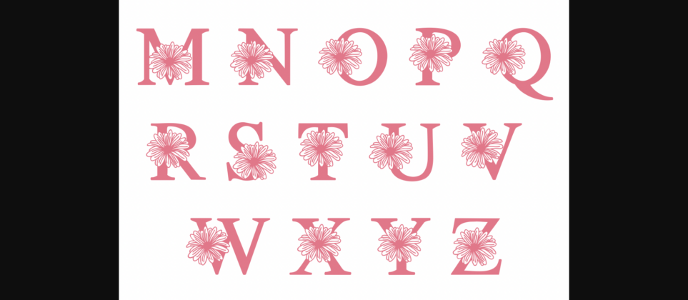 Chrysanthemum Font Poster 5