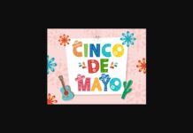 Cinco De Mayo Font Poster 1