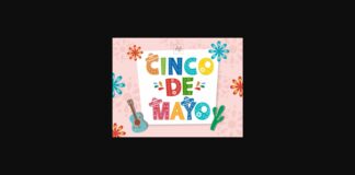Cinco De Mayo Font Poster 1