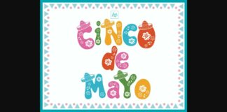 Cinco De Mayo Font Poster 1