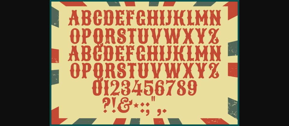 Circus Font Poster 7