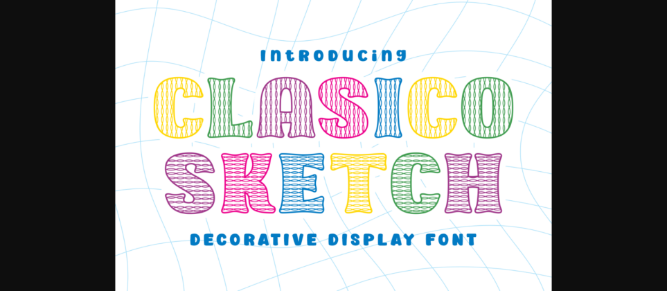 Clasico Sketch Font Poster 3