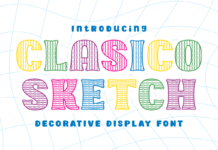 Clasico Sketch Font Poster 1
