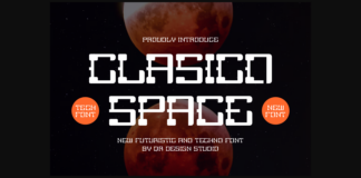 Clasico Space Font Poster 1