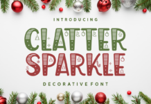 Clatter Sparkle Font Poster 1