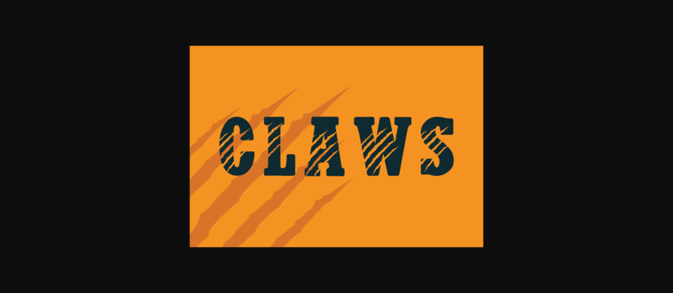 Claws Font Poster 3
