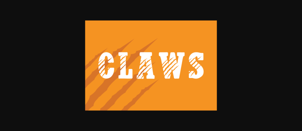 Claws Font Poster 4