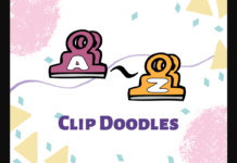 Clip Doodles Font Poster 1