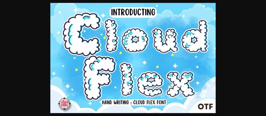 Cloud Flex Font Poster 3