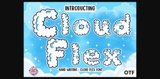 Cloud Flex Font Poster 1