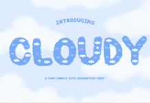 Cloudy Font Poster 1