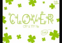 Clover Font Poster 1