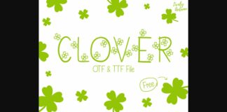 Clover Font Poster 1