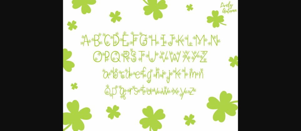 Clover Font Poster 4