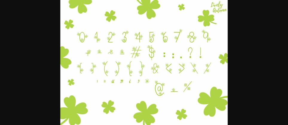 Clover Font Poster 5