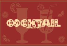 Cocktail Font Poster 1