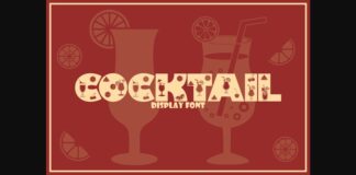 Cocktail Font Poster 1